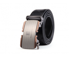 Брючный ремень мужской черный RB136