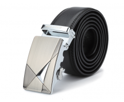 Брючный ремень мужской черный автомат RB14