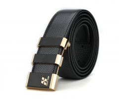 Брючный ремень мужской черный RB19