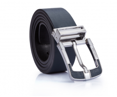 Брючный ремень мужской синий RB50
