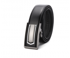 Брючный ремень мужской черный автомат RB90