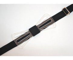 Бабочка из акрила классическая c тремя прорезями BS3