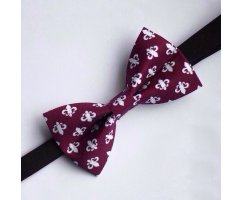 Бабочка бордовая с лилией BC35