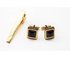 Набор запонки и зажим для галстука Тамирид ZK133