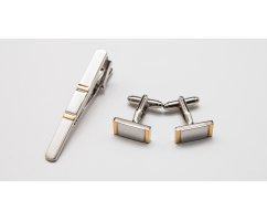 Набор запонки и зажим для галстука Ригель ZK150