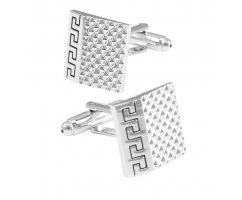 Запонки классические с греческим узором Аргос ZP126