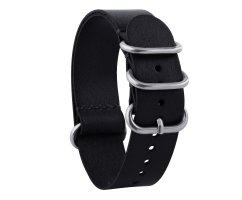 Нато ремешок из натуральной кожи ST232