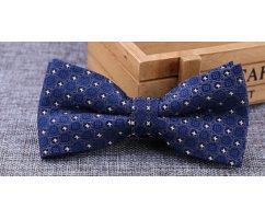 Бабочка синяя с узором BT406