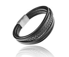 Браслет плетеный комбинированный QB016