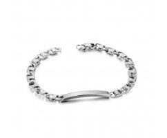 Тонкий браслет из стали под гравировку SB1671