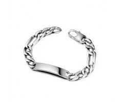 Браслет плетения фигаро из стали под гравировку SB1672