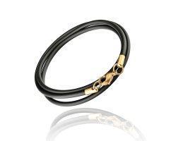 Чокер из каучука c золотистой застежкой CKG3055