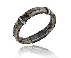 Двойной браслет из кожи питона Liasis QB893