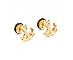 Мужская серьга с якорем SE16653