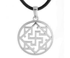 Кулон Валькирия в кругу из сплава K312