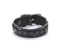 Браслет кожаный классический широкий QB1510