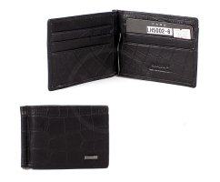 Зажим для денег черный игуана Hassion 162721