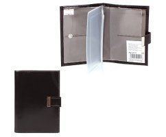 Обложка для автодокументов коричневая Гладкая 168048