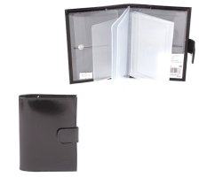 Обложка для автодокументов черная Гладкая 170933