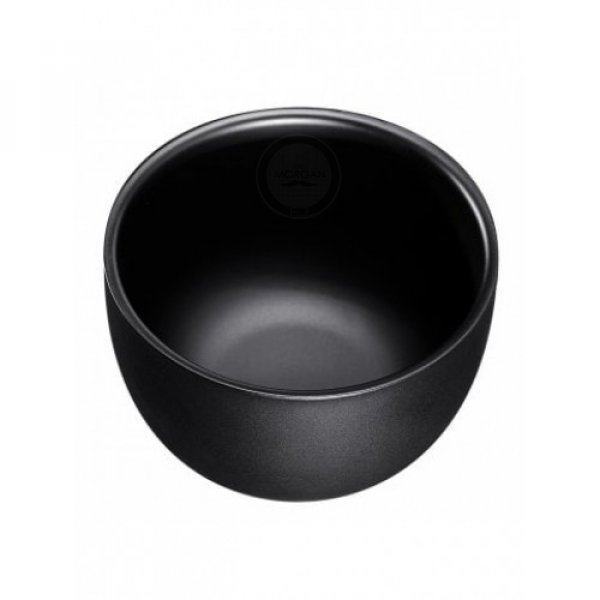 Чаша для бритья металлическая черная SL035