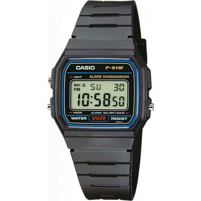 Часы наручные Casio F-91W-1