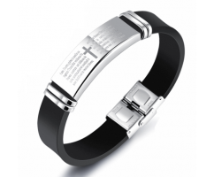 Браслет из каучука с молитвой KB625