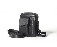 Сумка планшет из кожи на кнопке SM9739