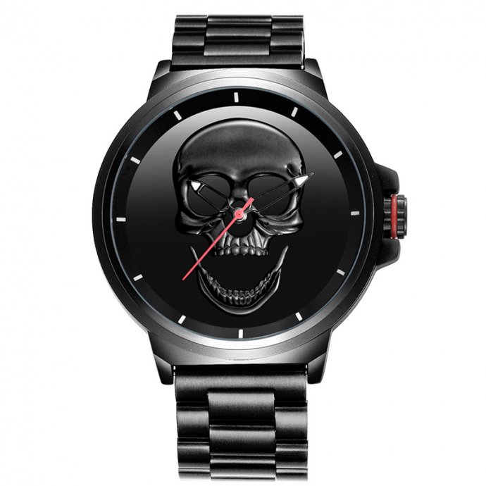 Часы Skone Skull black W0120