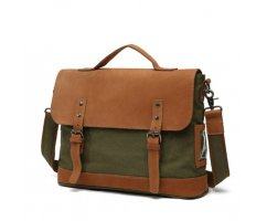 Сумка из канваса ярко зеленая SM075