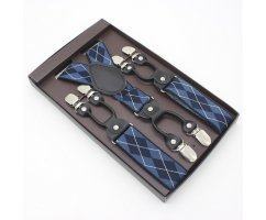 Подтяжки мужские в клетку PT30