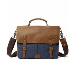 Сумка Mr MORGAN из канваса светло-синяя SM3151