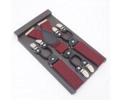 Подтяжки мужские в горошек PT34