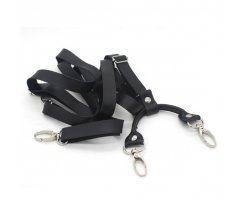 Подтяжки из натуральной кожи на карабинах PT38
