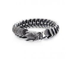 Браслет с драконом и пластинами SB183