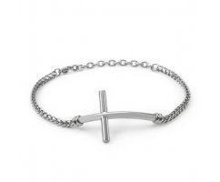 Браслет из стали с крестом SB188
