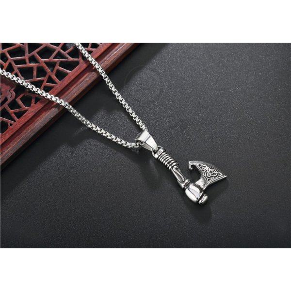 Кулон секира из стали K419