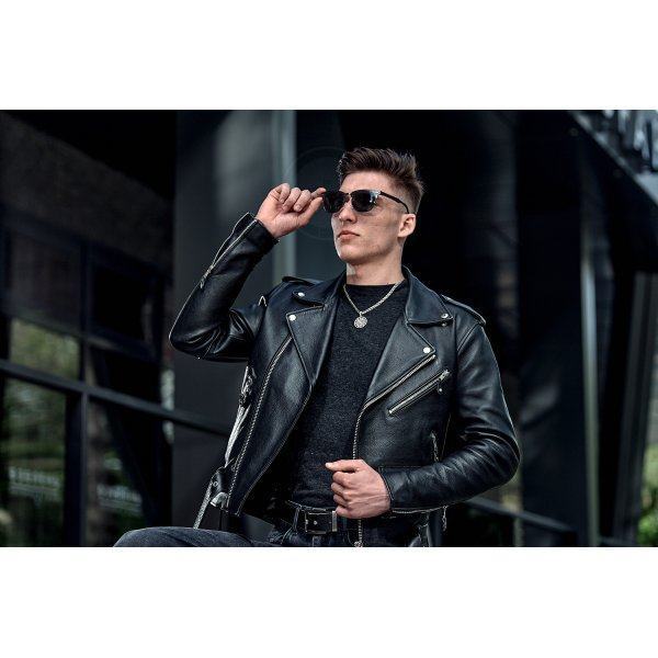 Очки солнцезащитные алюминиевые Black drizzle  SGP8558-C1