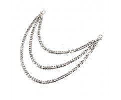 Набор цепочек на джинсы панцирного плетения из стали DC002