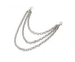 Набор цепочек на джинсы якорного плетения из стали DC003