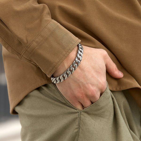 Браслет панцирный из стали SB357