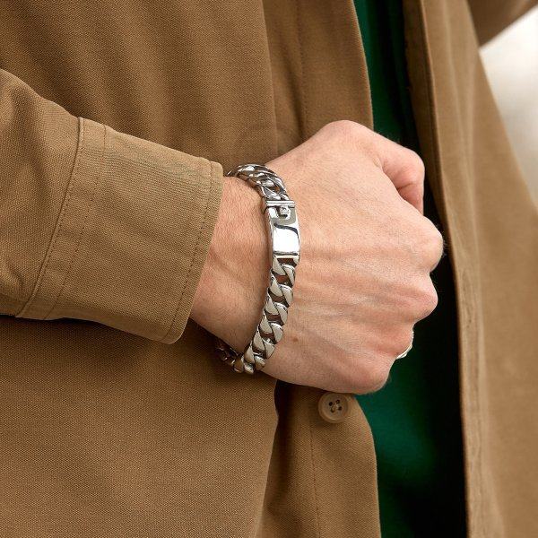 Браслет панцирный из стали SB357
