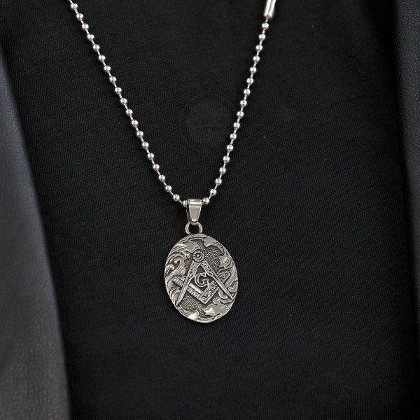 Кулон Iluminati из стали K596