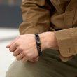 Браслет панцирный из стали черный SB359