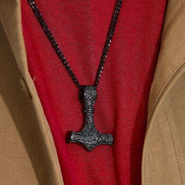 Mjolnir из стали скандинавский черный K516