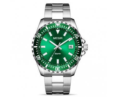 Часы наручные мужские Megir Green Aero W0136