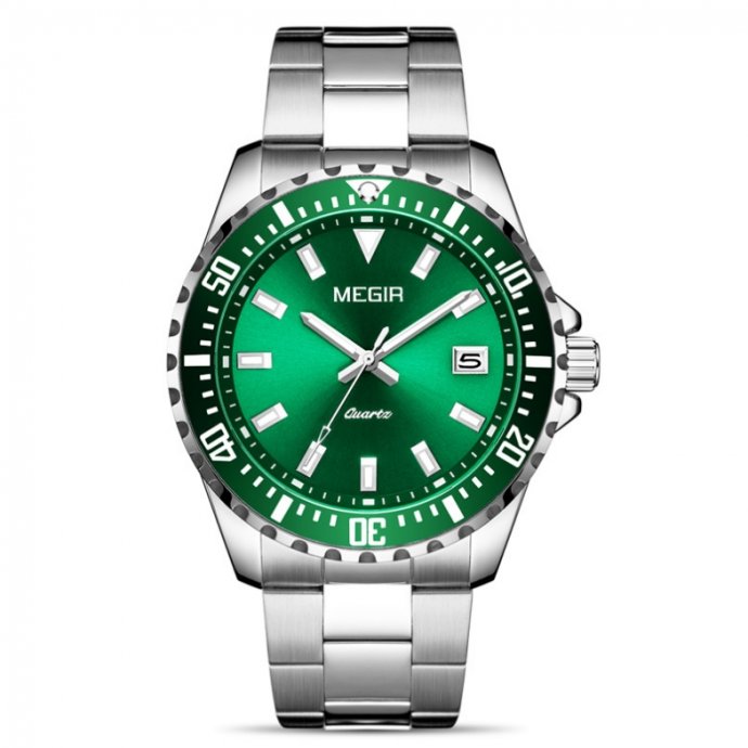 Часы наручные мужские Megir Green Aero W0136