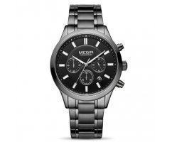 Часы наручные мужские Megir Black Steelz W0139