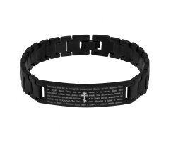 Браслет стальной черный SB014