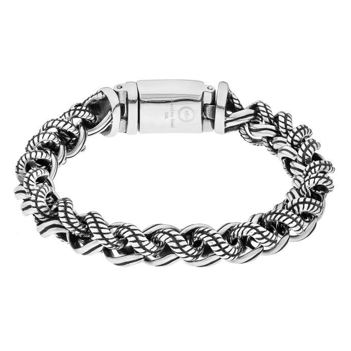 Браслет канатного плетения из стали SB384