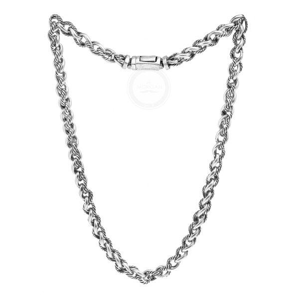 Цепочка канатного плетения на шею из стали C383